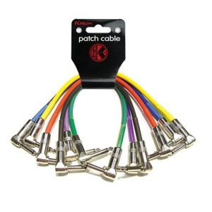 KIRLIN IPV6-243-0.15M 6-PCS PATCH CABLE 24AWG ANGLE MONO PLUG-SAME